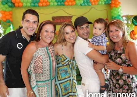 Wanessa e família comemoram primeiro ano de José Marcus