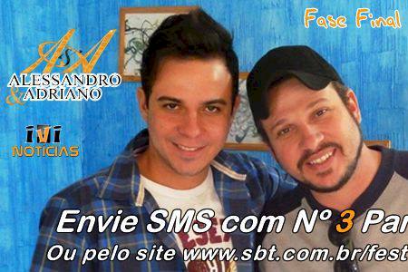 Vote agora no ''Dig Dim'' de Alessandro e Adriano no Festival Sertanejo do SBT