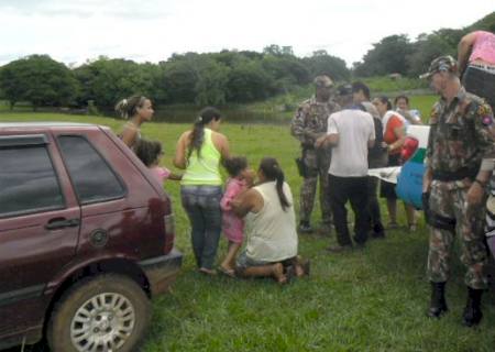 PMA resgata e prende caçadores em Miranda