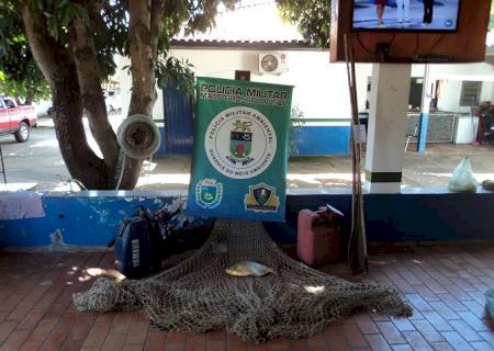 PMA prende infrator pescando em cachoeira com tarrafa