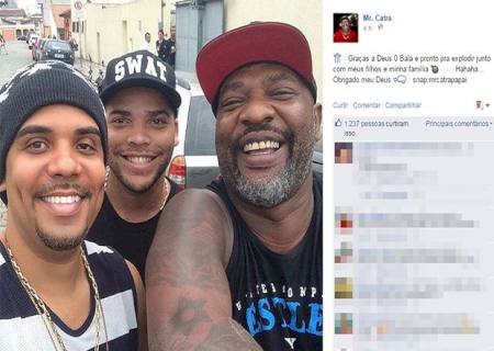 ''Zero bala'', diz Mr. Catra após queda em show