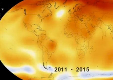 Nasa declara que o ano de 2015 foi o mais quente da história; alta de 0,13°C