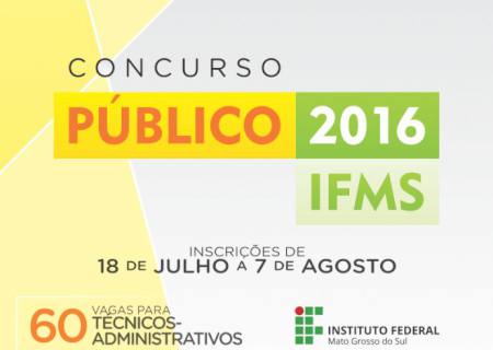 IFMS abre inscrições em concurso público para técnicos-administrativos