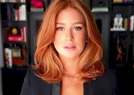 Marina Ruy Barbosa aparece com megadecote e cabelo mais curto