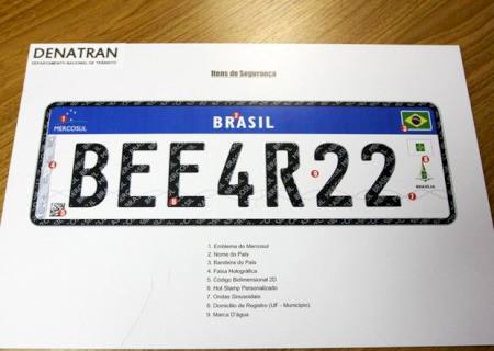 Placas do Mercosul são adiadas novamente no Brasil