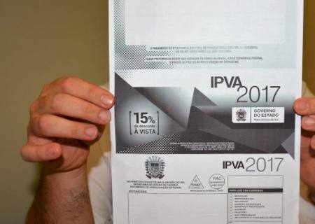 Contribuintes já estão recebendo os boletos do IPVA