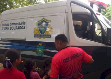 PM realiza 15 atendimentos de prevenção e ação comunitária na Aldeia em Dourados