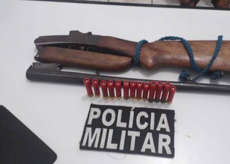 Polícia Militar apreende arma de fogo em Santa Rita do Pardo