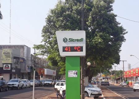 Temperatura chega aos 41°C em Nova Andradina