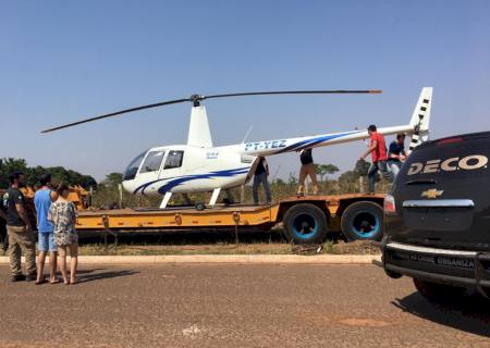 Deco assume investigações sobre apreensão de helicóptero do tráfico em Ribas do Rio Pardo