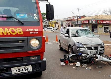 Em Ponta Porã, motorista atropela, mata idoso e depois foge