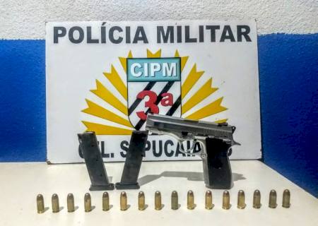 Polícia Militar prende procurado da Justiça portando pistola e dirigindo carro roubado