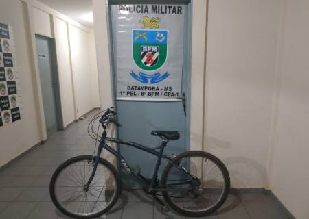 Polícia Militar prende jovem e recupera bicicleta furtada em Batayporã