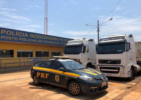 PRF apreende em Dourados carga de cocaína que pode chegar a 700 kg