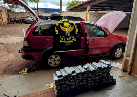 Dupla é presa pelo DOF com quase 100 kg de maconha em Dourados