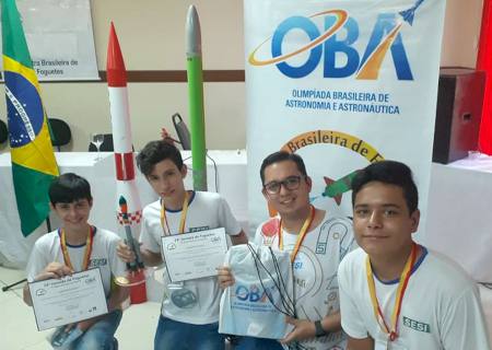 Escola do Sesi de Naviraí é premiada com medalha de ouro na etapa nacional da Mostra Brasileira de Foguetes