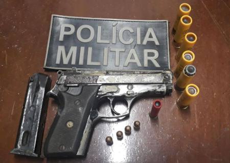 Polícia Militar apreende adolescente com arma de fogo em Ivinhema