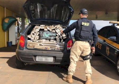 PRF prende traficante com 304 kg de maconha em Ponta Porã