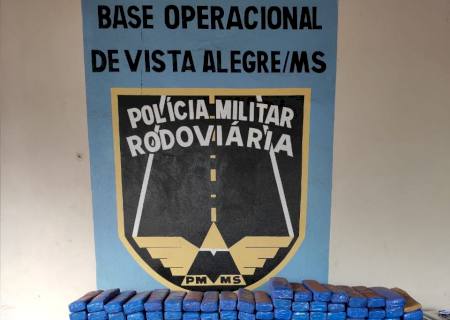 Traficante é preso com 141 quilos de maconha na MS-164