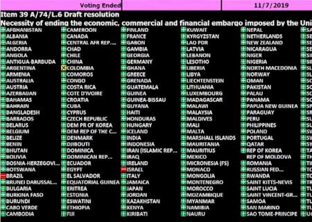 Brasil muda posição histórica e vota contra resolução que condena embargo a Cuba na ONU