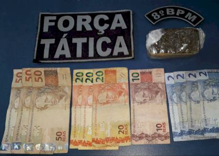 Jovem é preso com tablete de maconha no bairro Argemiro Ortega