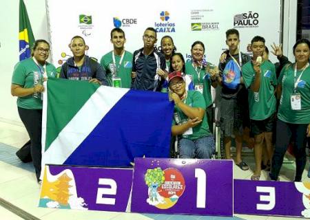 Primeiro dia rende 35 medalhas a MS na etapa nacional das Paralimpíadas Escolares