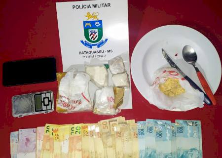 Polícia Militar de Bataguassu prende traficante de crack