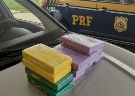 PRF apreende 14,6 kg de cocaína em Naviraí