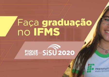 Abertas inscrições para 960 vagas em cursos de graduação do IFMS