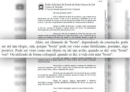 Juiz absolve preso por desacato e diz que ''bosta'' pode até ser elogio