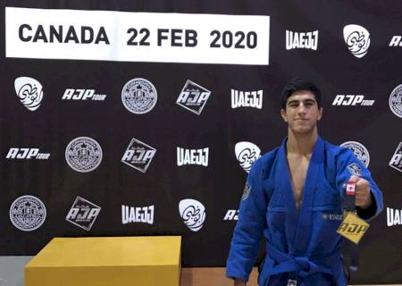 Beneficiário do Bolsa-Atleta brilha em torneio internacional de jiu-jitsu e traz o ouro em sua estreia entre os adultos