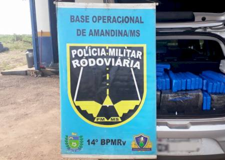 Após perseguição, PMR de Amandina apreende 267 kg de maconha que seguia para São Paulo