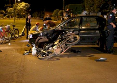 Adolescente de moto morre após colisão com carro em Sidrolândia