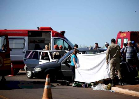 Idosa morre após acidente de trânsito em cruzamento de Campo Grande