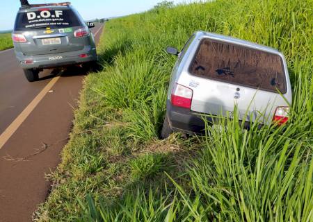 Após perseguição, traficante abandona veículo carregado com droga na MS-156