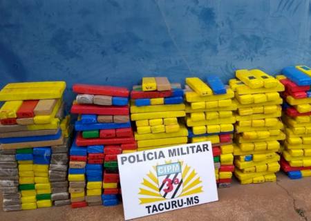 Polícia Militar de Tucuru apreende 405 kg de maconha que seguia para o Paraná