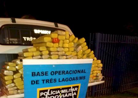 PMR apreende mais de 200 kg de maconha na região de Brasilândia