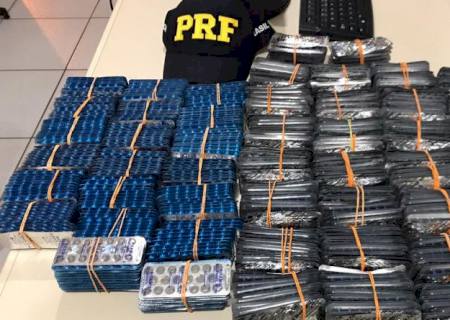 Polícia Rodoviária Federal apreende 20 mil medicamentos em Rio Brilhante