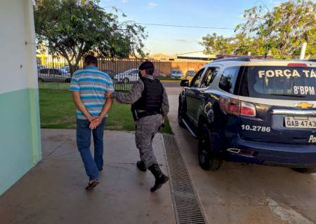 Força Tática prende homem com mandado de prisão em Novo Horizonte do Sul