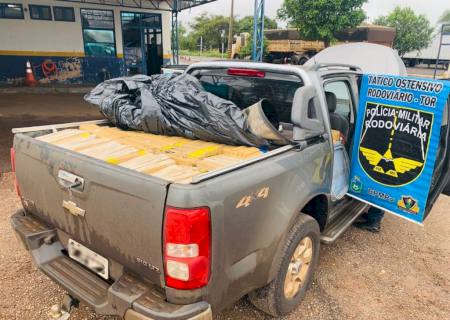 PMR de Amandina apreende mais de uma tonelada de maconha e recupera veículo roubado