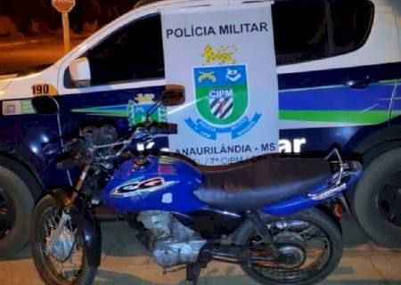 Polícia Militar apreende moto adulterada em Anaurilândia