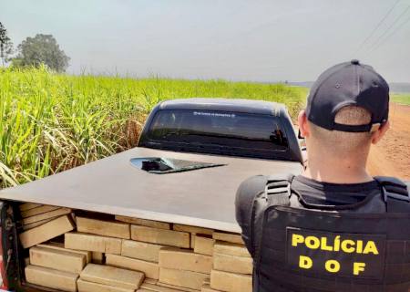 Hilux com 1,5 tonelada de maconha é apreendida pelo DOF em Dourados