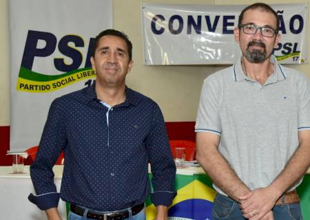 Em convenção, PSL anuncia chapa pura com Dr. Omar e Marcos Guimarães