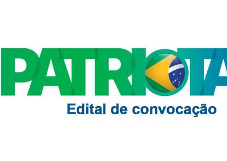 Edital de convocação do Patriota para convenção municipal em Anaurilândia