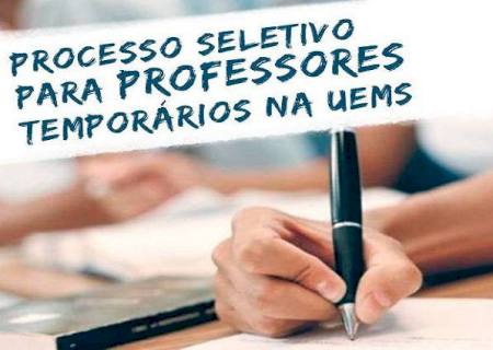 Termina neste domingo seleção de professores temporários da Uems