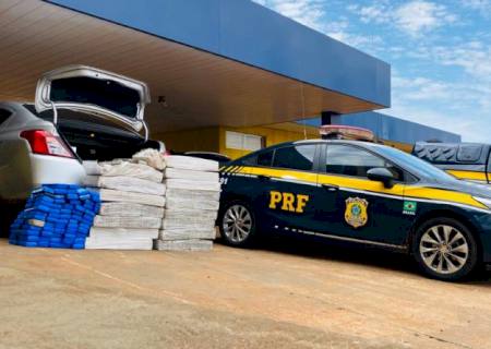 PRF em MS apreende 363 kg de maconha que seguia para o Rio Grande do Sul