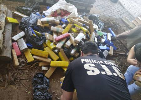 Delegacia de Nova Andradina incinera mais de 600 kg de drogas