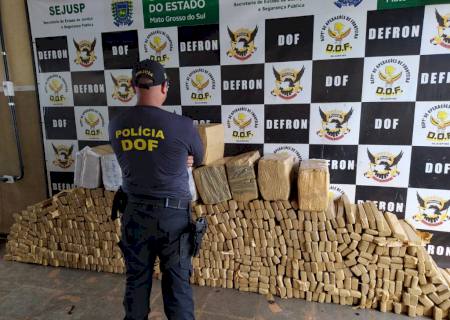 DOF apreende mais de uma tonelada de maconha em Ponta Porã