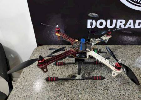 SIG apreende drone que transportava drogas para Penitenciária de Dourados