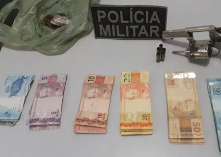 Durante operação Polícia Militar drogas e armas de fogo em Rio Verde de MT